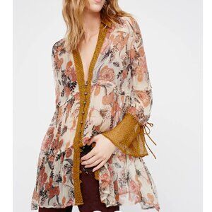 Free People - Thunder Canyon Tunic - Floral Boho - Size XS